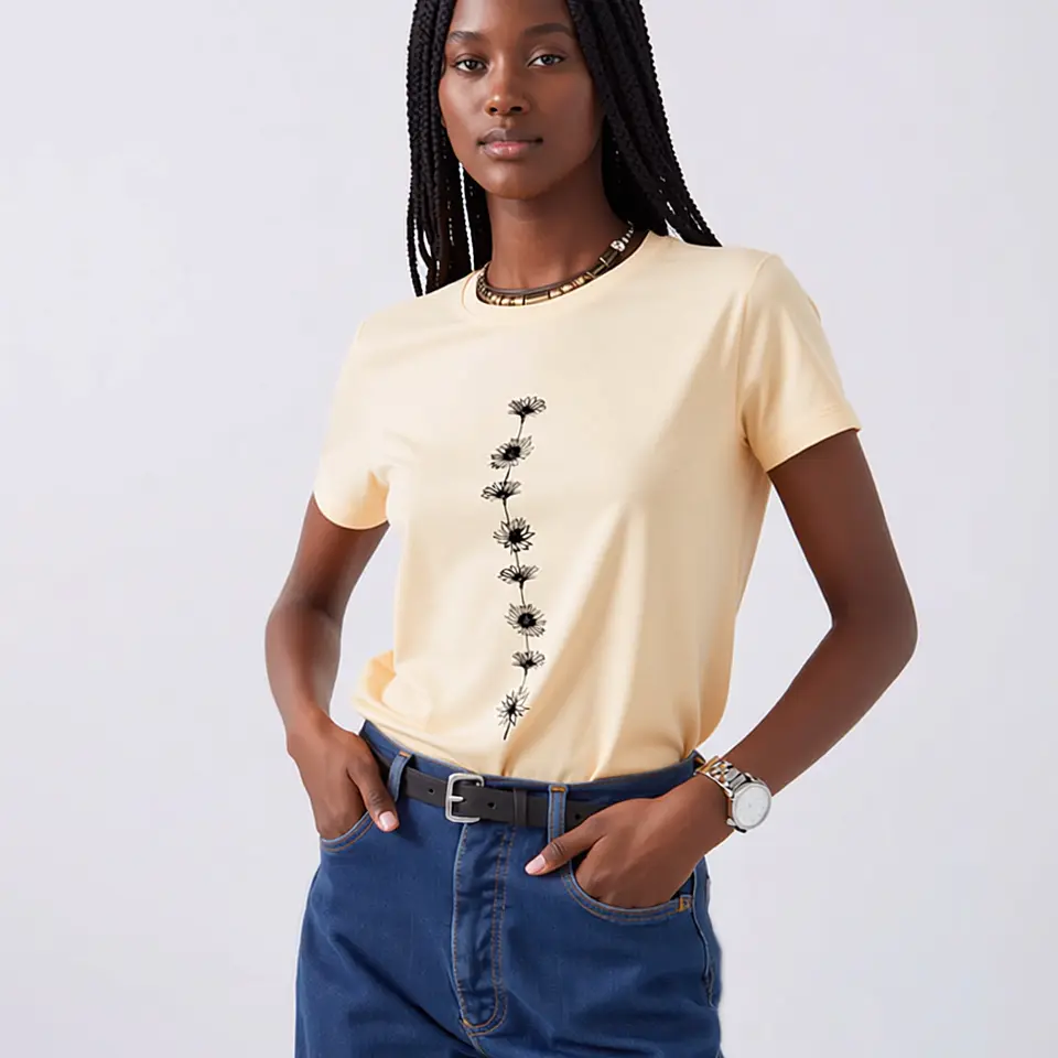 Garnet- Sunflower Print T-Shirt 5