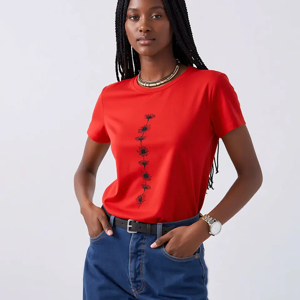 Garnet- Sunflower Print T-Shirt 6