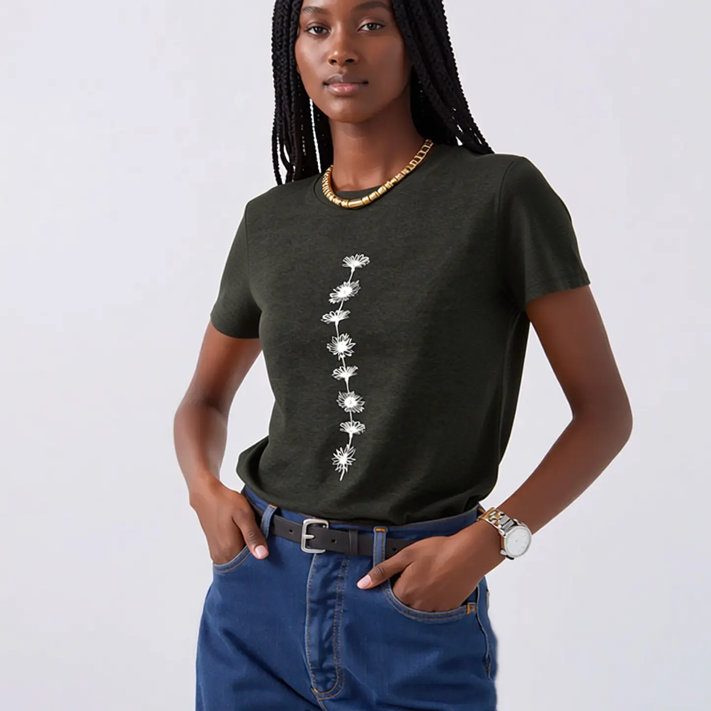 Garnet- Sunflower Print T-Shirt 7