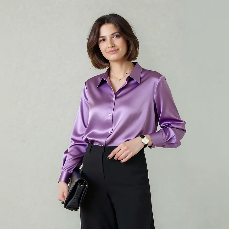 Goldie- Solid Color Blouse 11