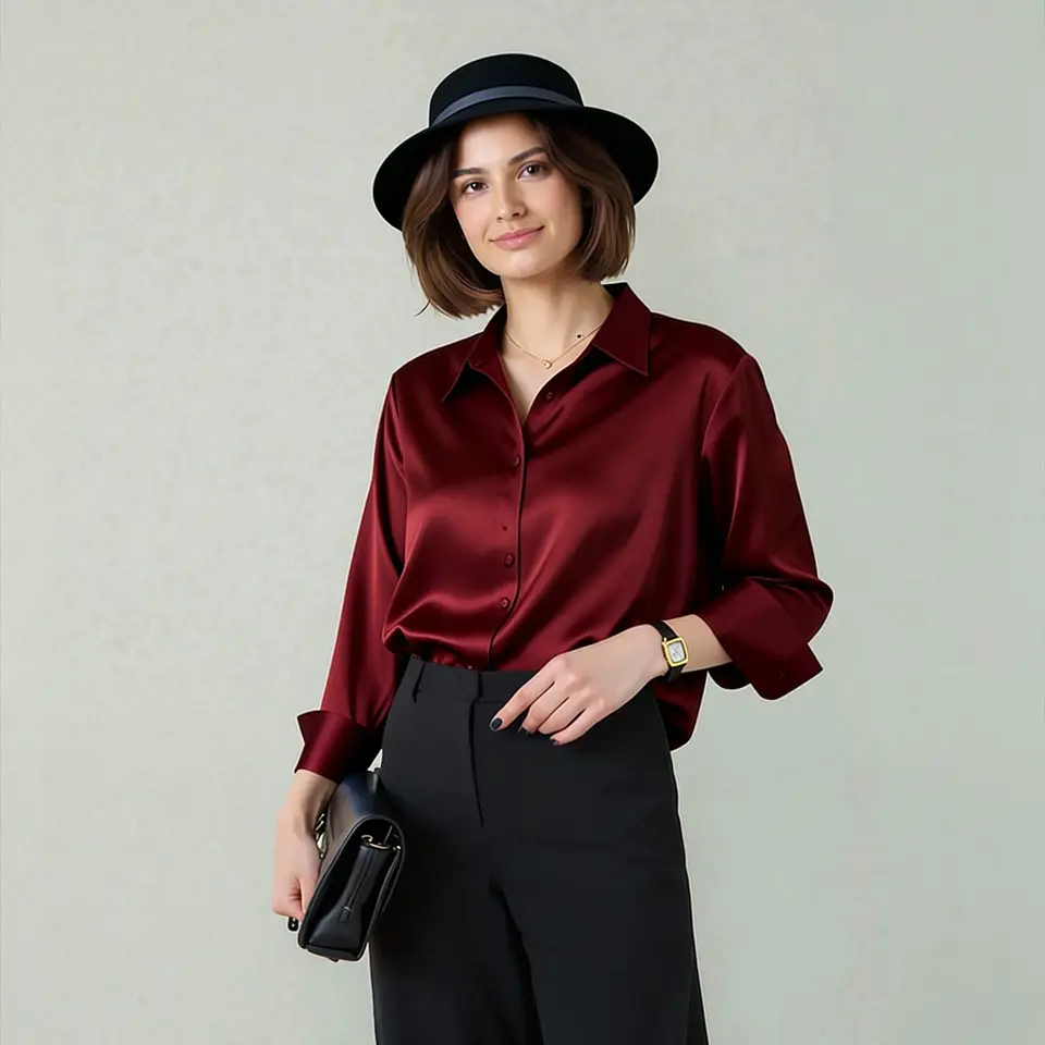 Goldie- Solid Color Blouse 13