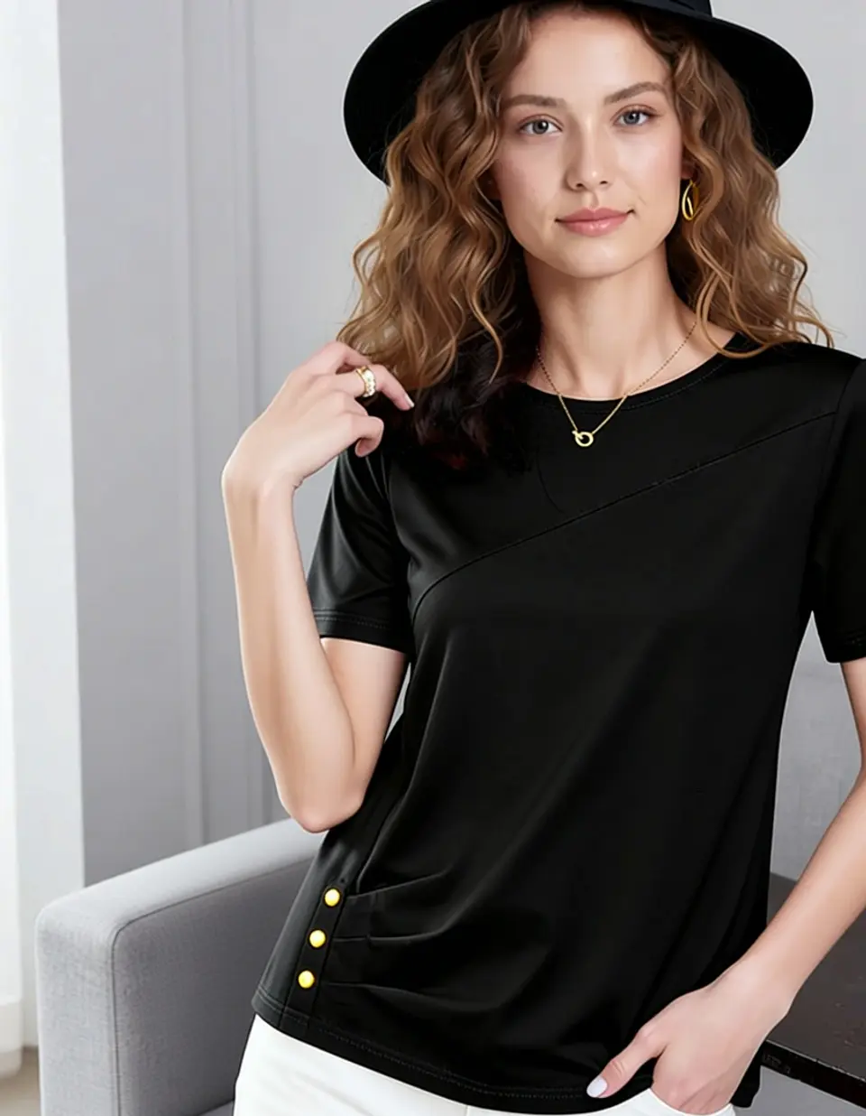 Inez- Half Sleeve Top 4