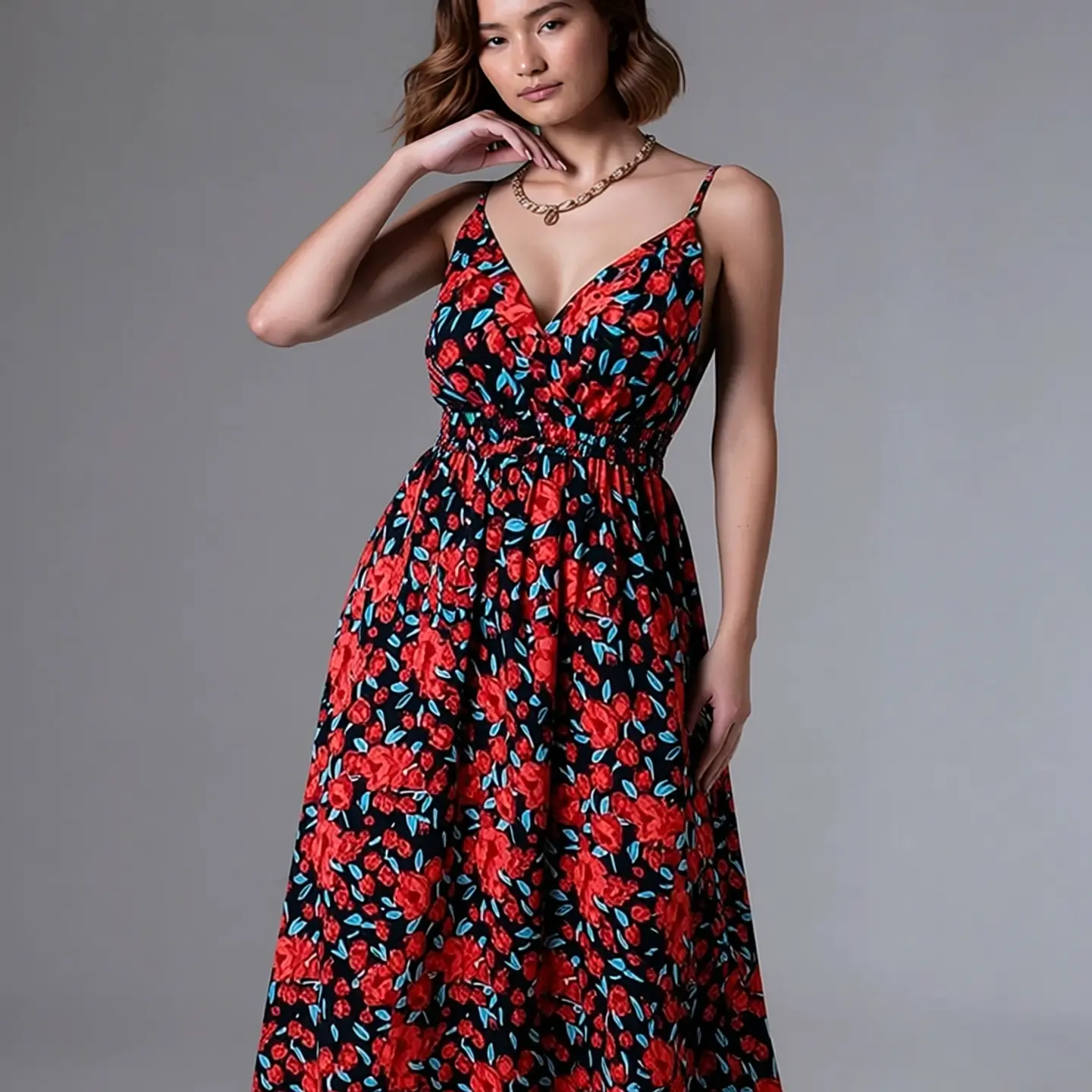 Thalassa- V-Neck Beach Sundress 3