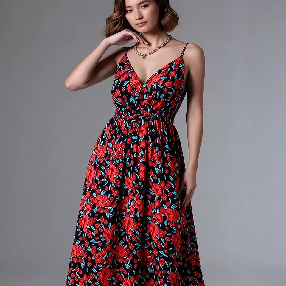 Thalassa- V-Neck Beach Sundress 3