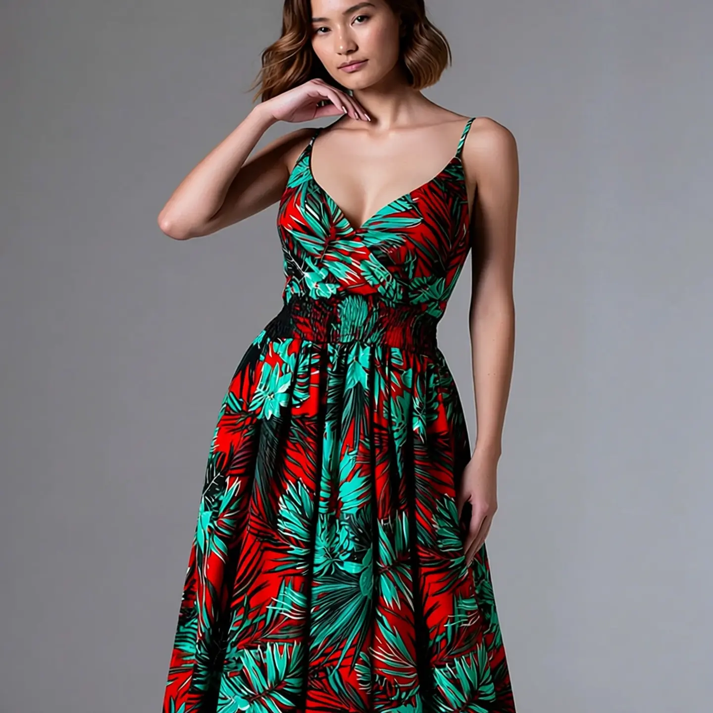 Thalassa- V-Neck Beach Sundress 4
