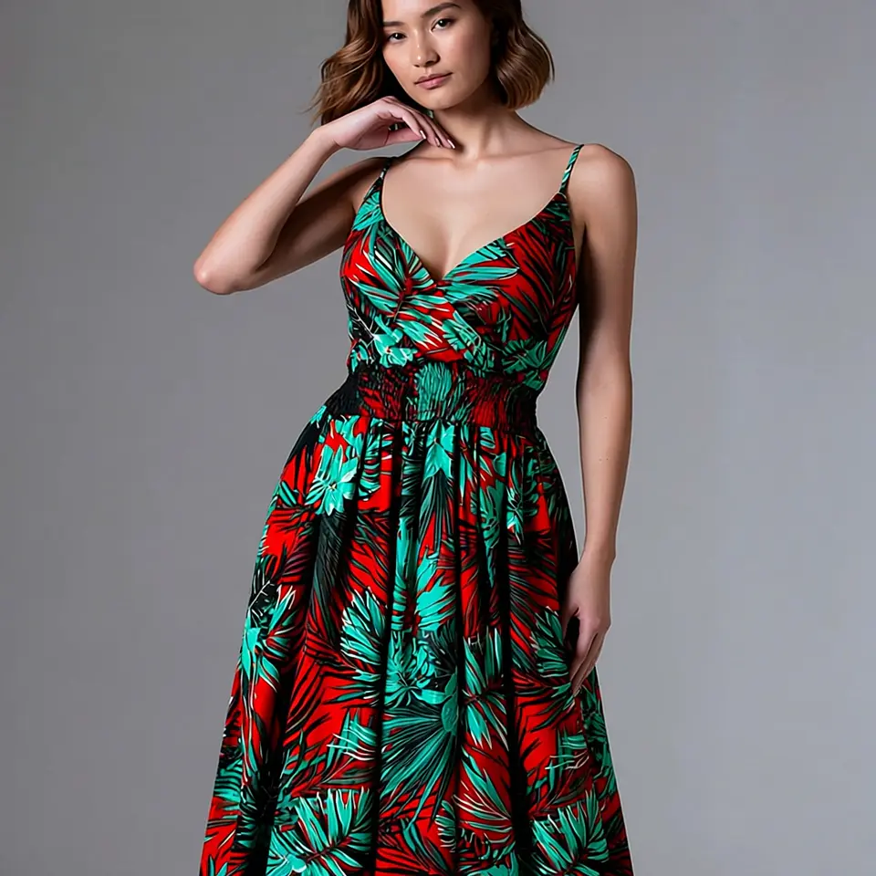 Thalassa- V-Neck Beach Sundress 4