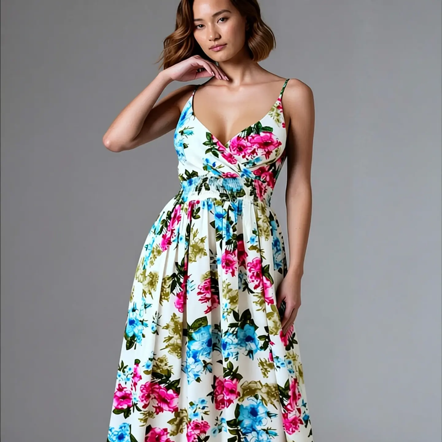 Thalassa- V-Neck Beach Sundress 2