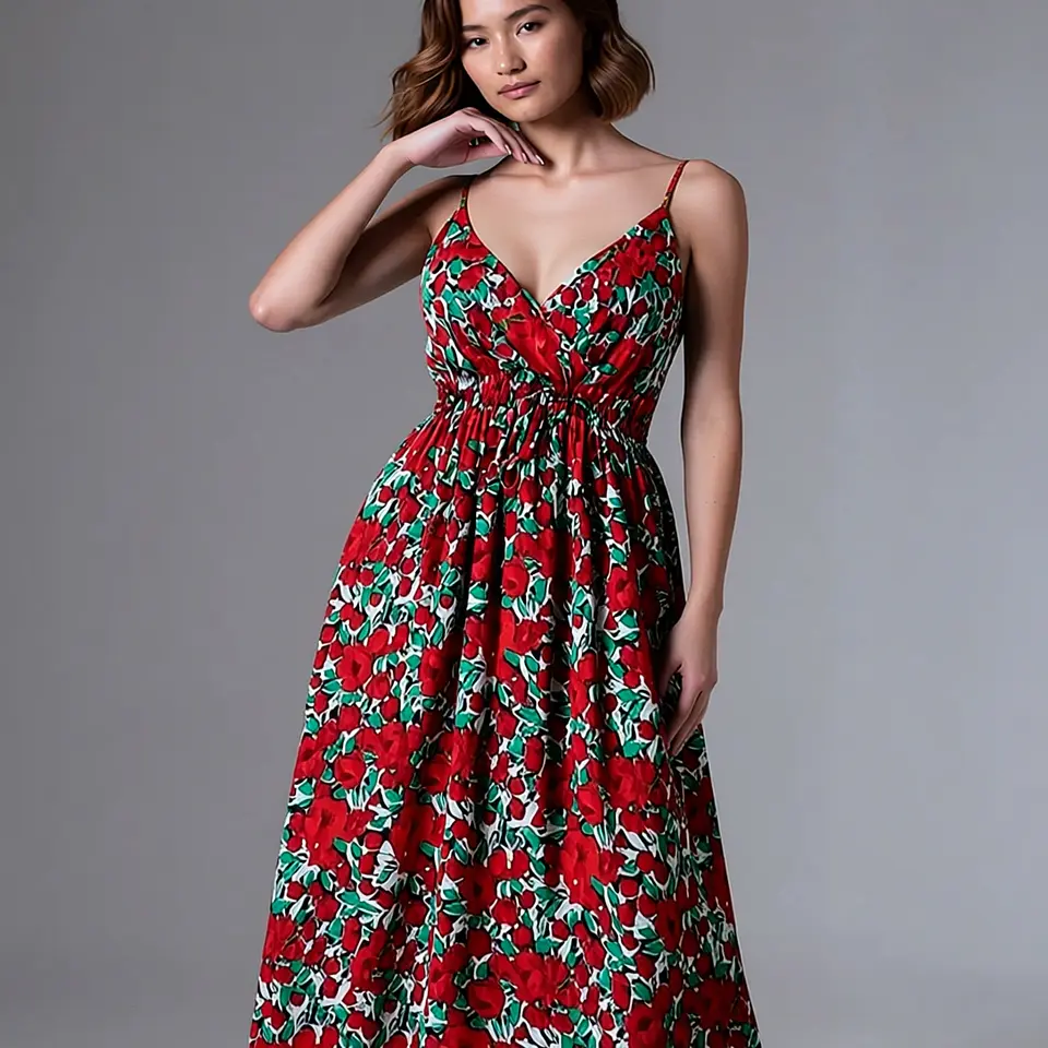 Thalassa- V-Neck Beach Sundress 7