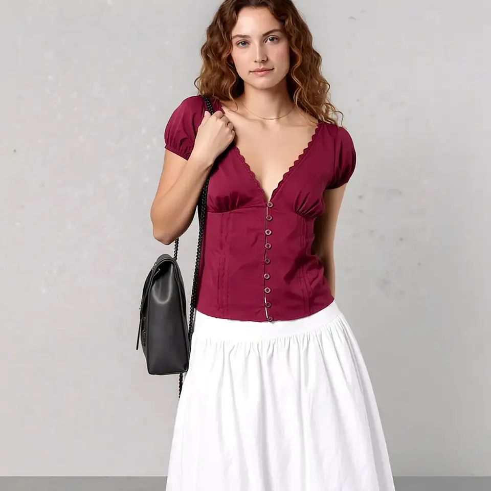 Ava- V-Neck Top 2