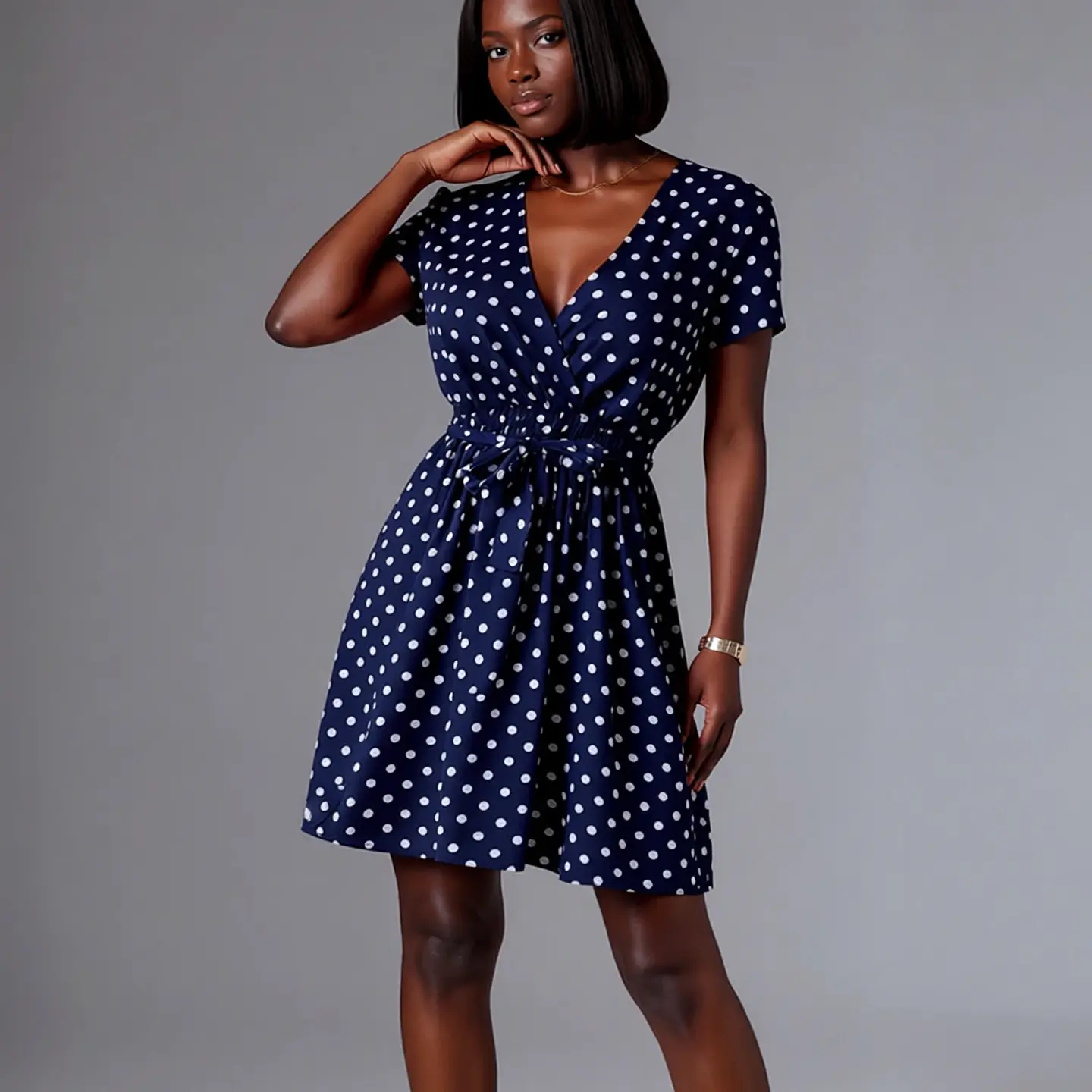 Sora- Casual V-Neck Dress 1