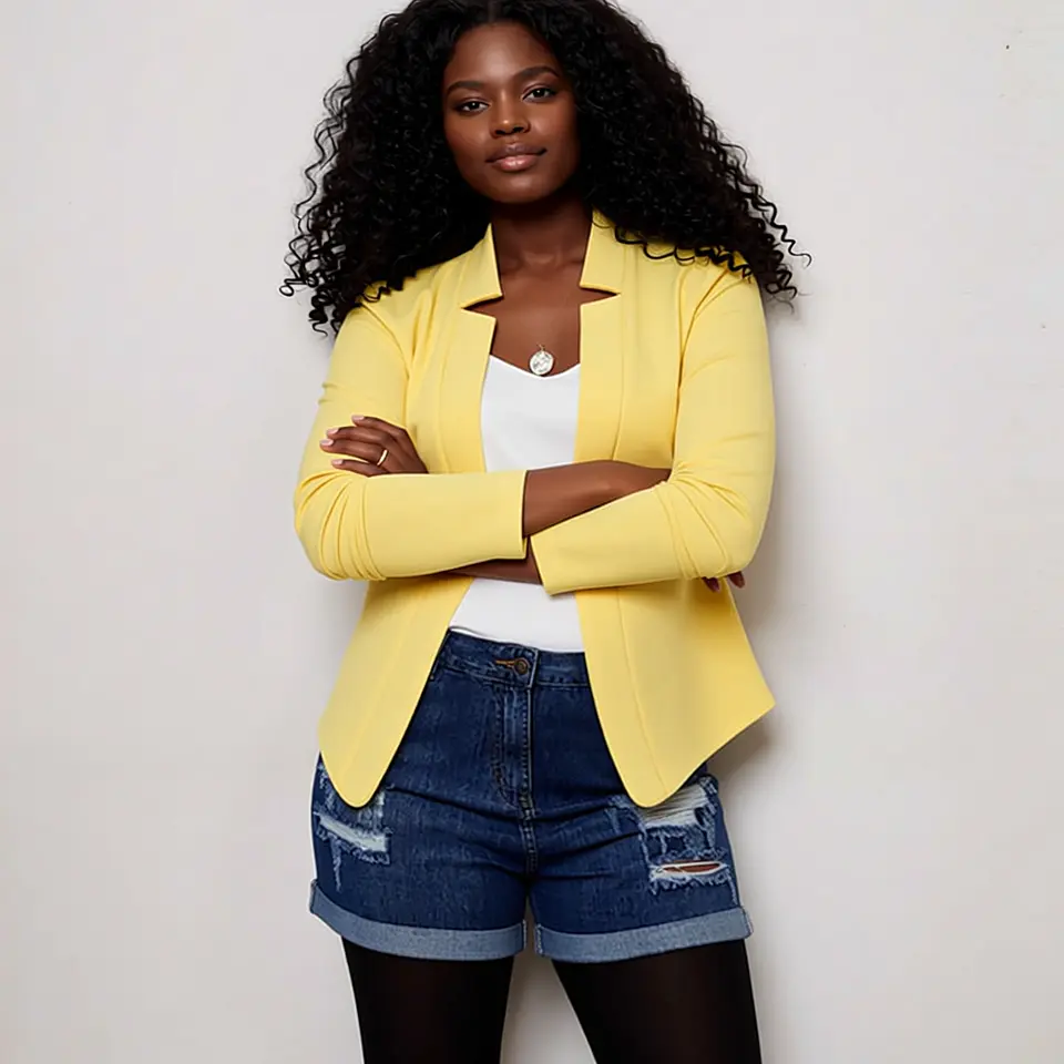 Gabriella- Open-Stitch Blazer 5