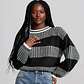 Zephyra- Casual Striped Knit Sweater - thumbnail 1