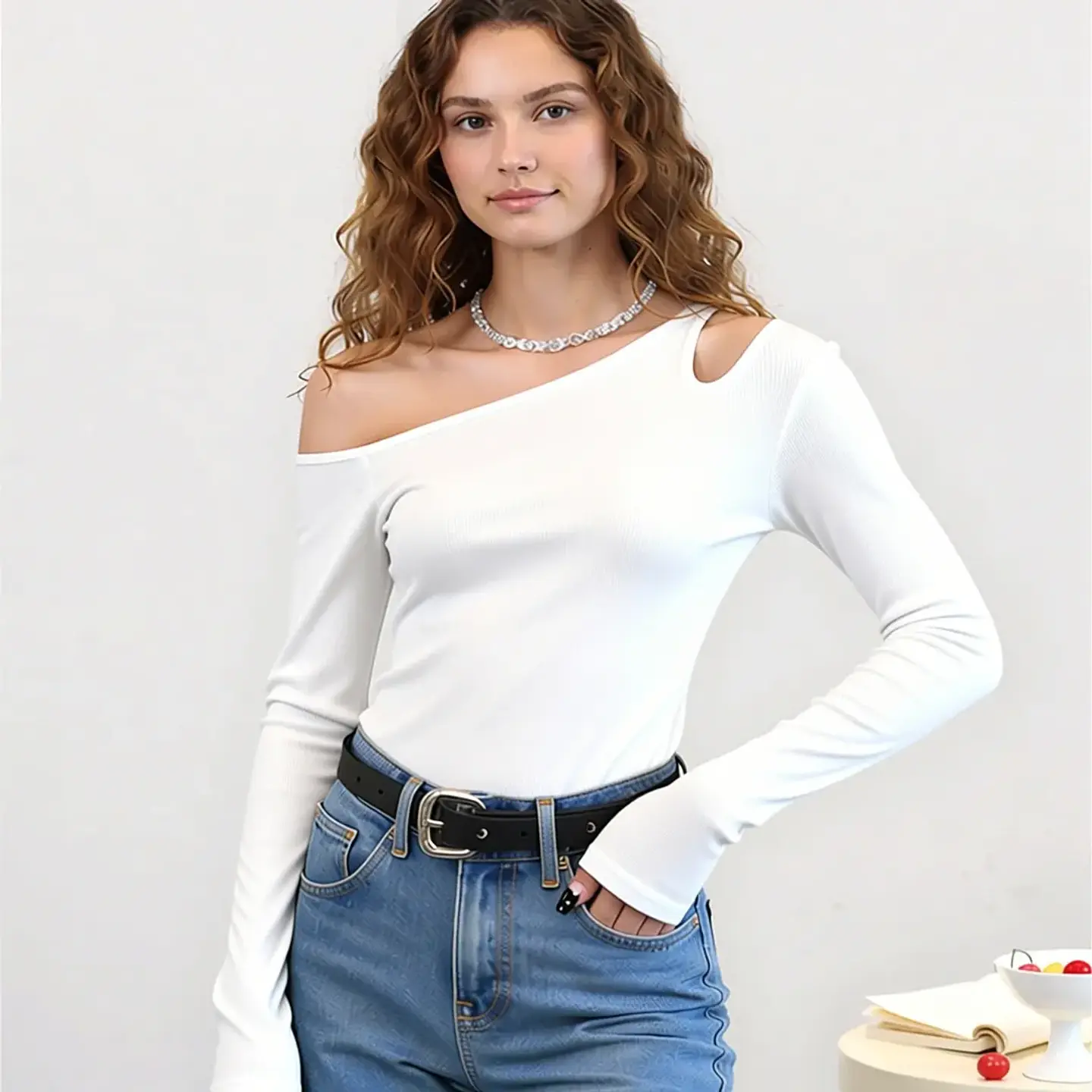 Nina- Off-Shoulder Shirt 2