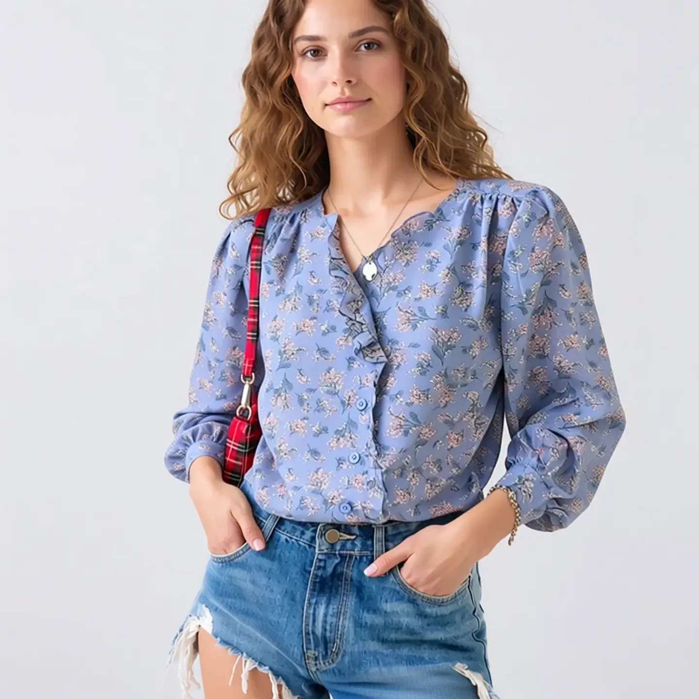 Roxanne- Floral Chiffon Blouse 5