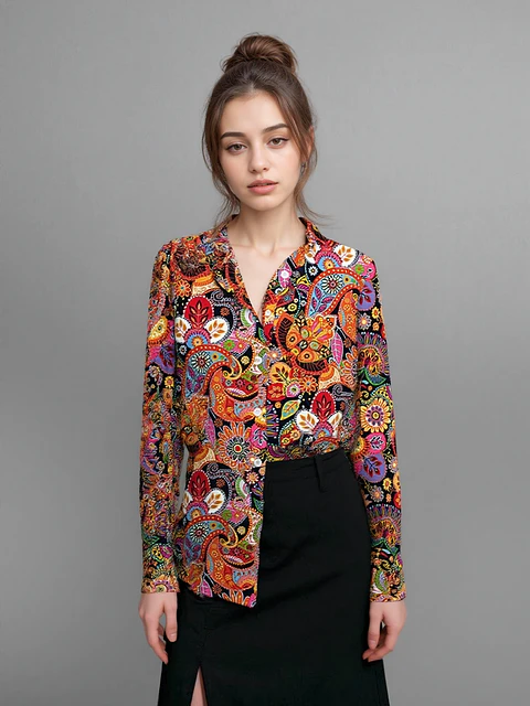 Heidi- Button Front Top