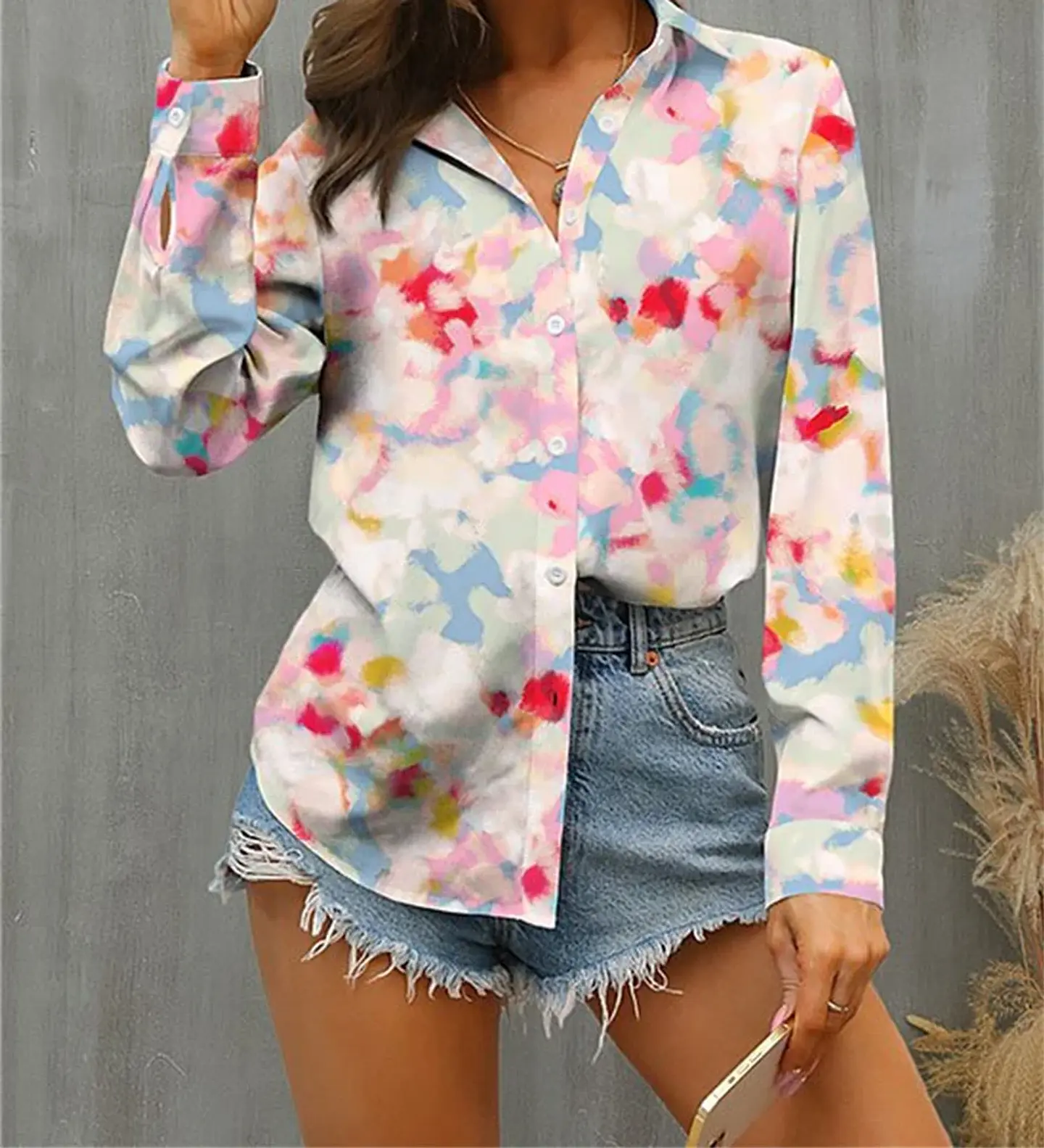 Heidi- Button Front Top 3
