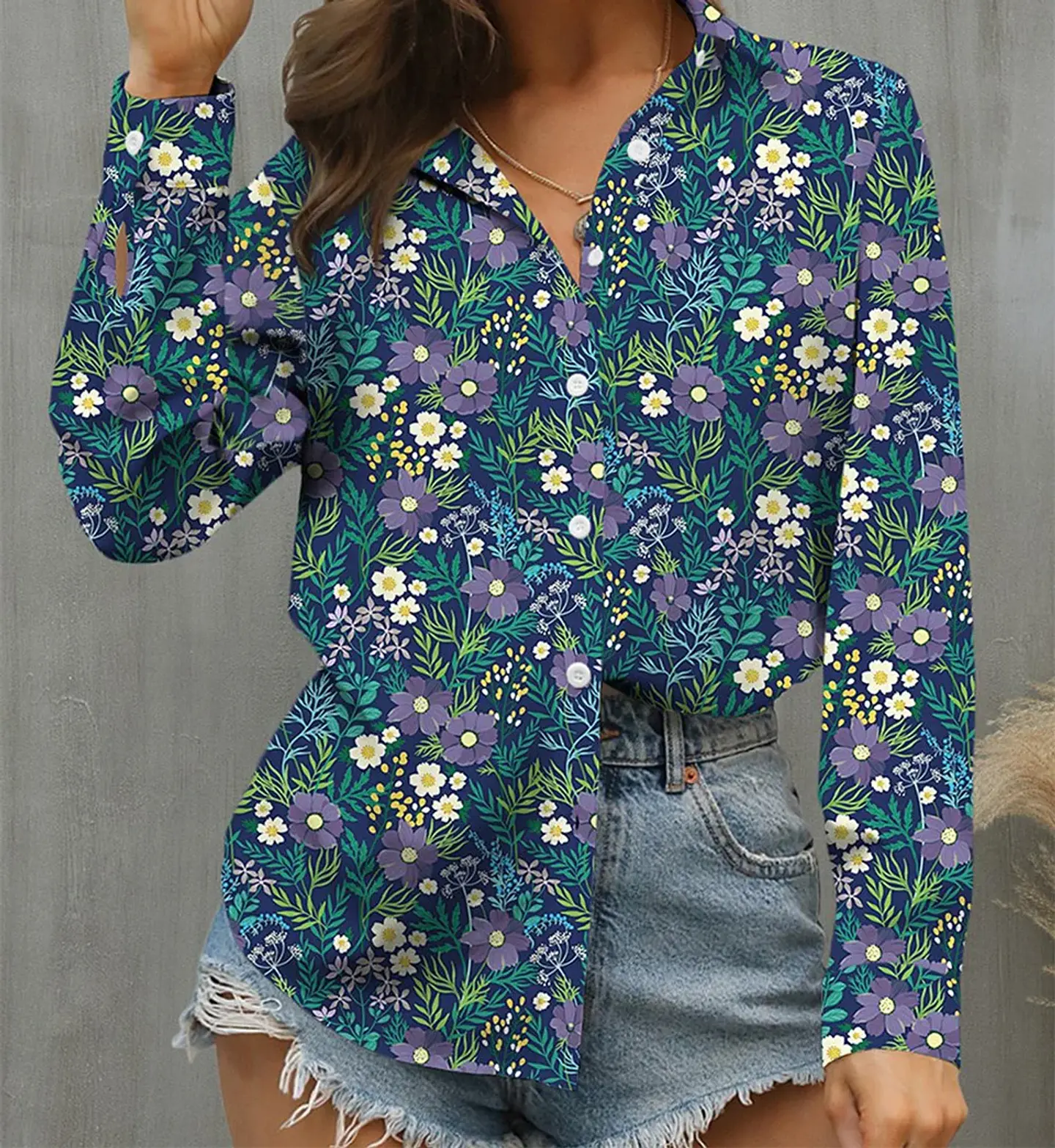 Heidi- Button Front Top 6