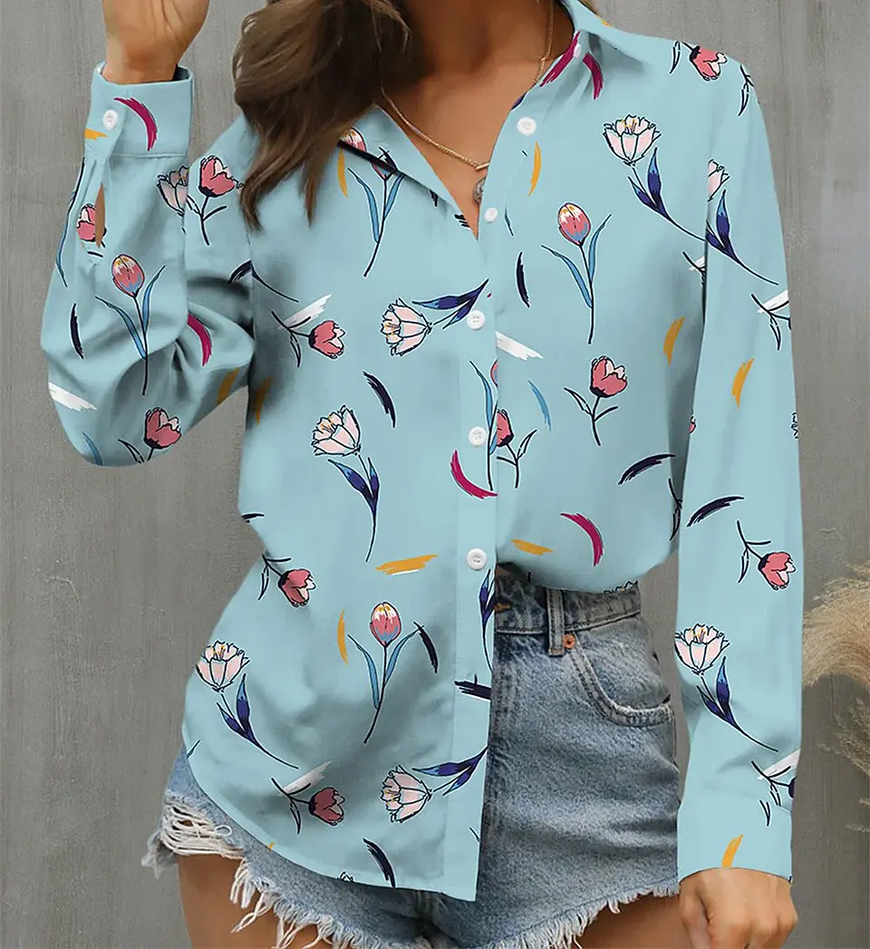 Heidi- Button Front Top 7
