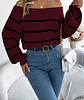 Vesna- Striped Lantern Sweater - thumbnail 2