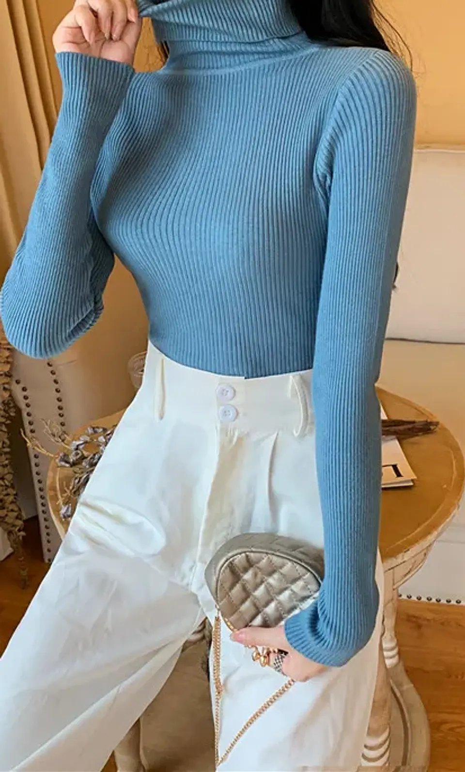 Evania- Turtleneck Knitted Sweater 16