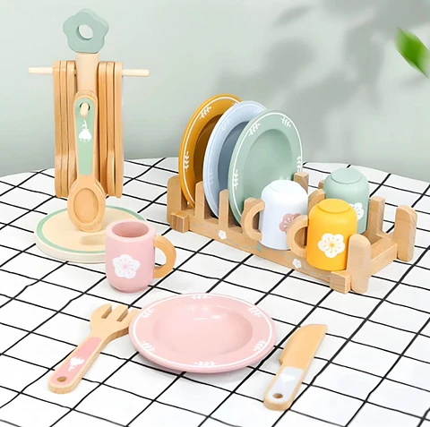 Set de Vajilla de Madera✨️