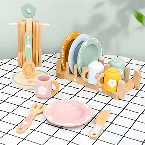 Set de Vajilla de Madera✨️