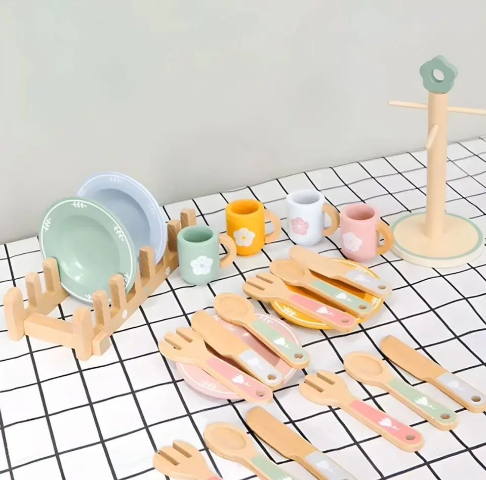 Set de Vajilla de Madera✨️ 3