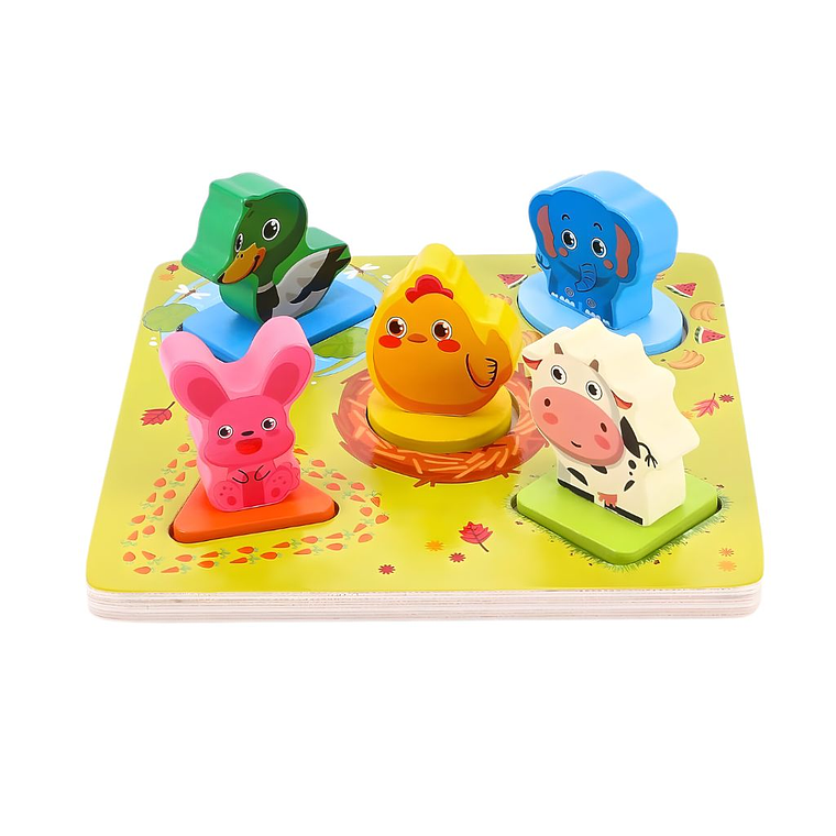 Encaje de Animalitos y Figuras Geométricas 1