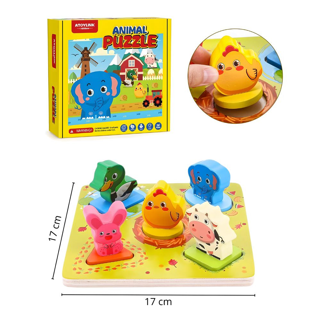 Encaje de Animalitos y Figuras Geométricas 4