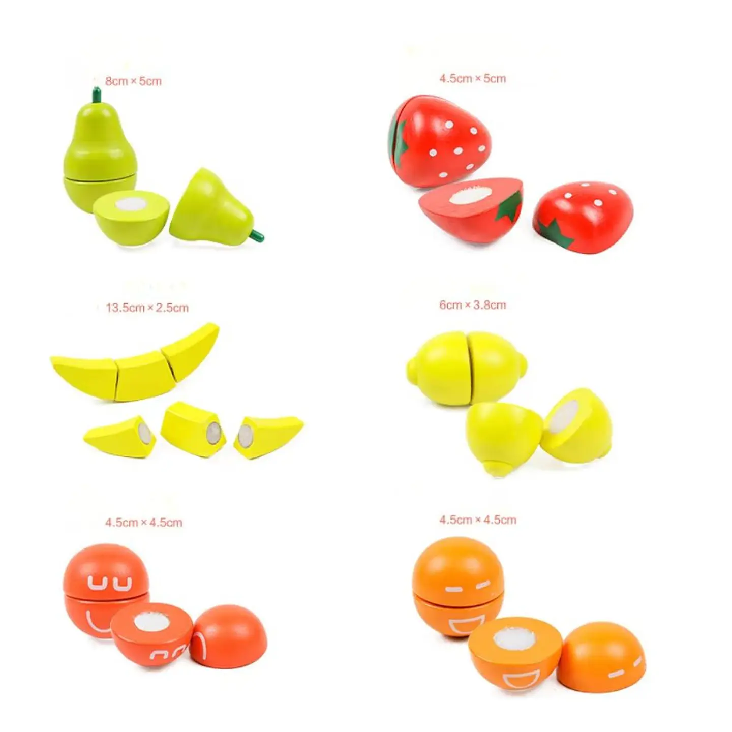 Balde corta fruta de madera  4