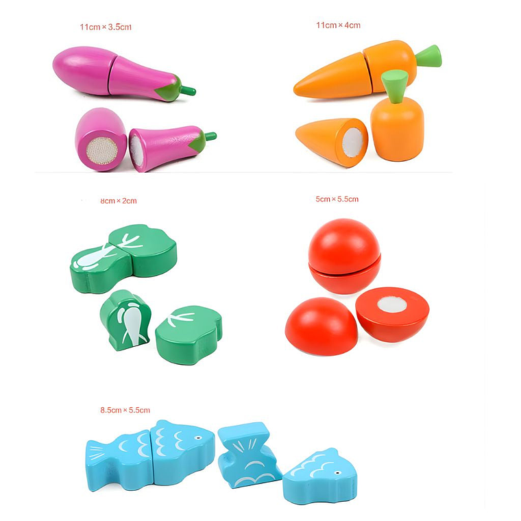 Balde corta fruta de madera  5