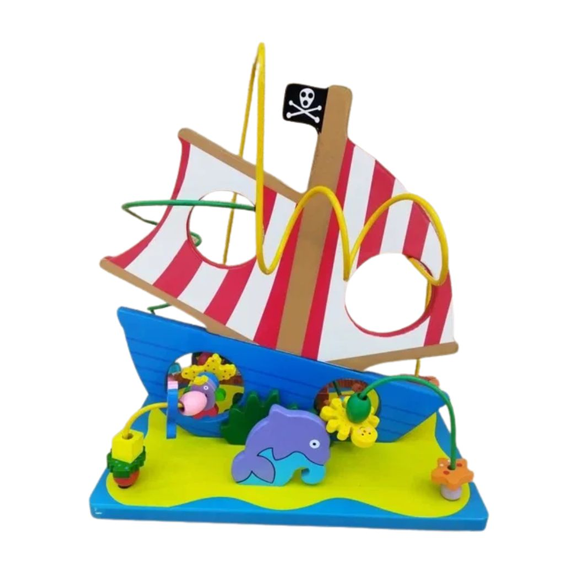 Barco de motricidad madera 1