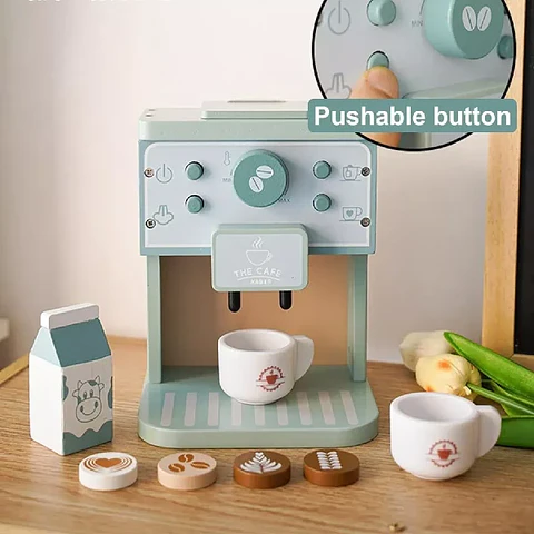 Cafetera de madera 