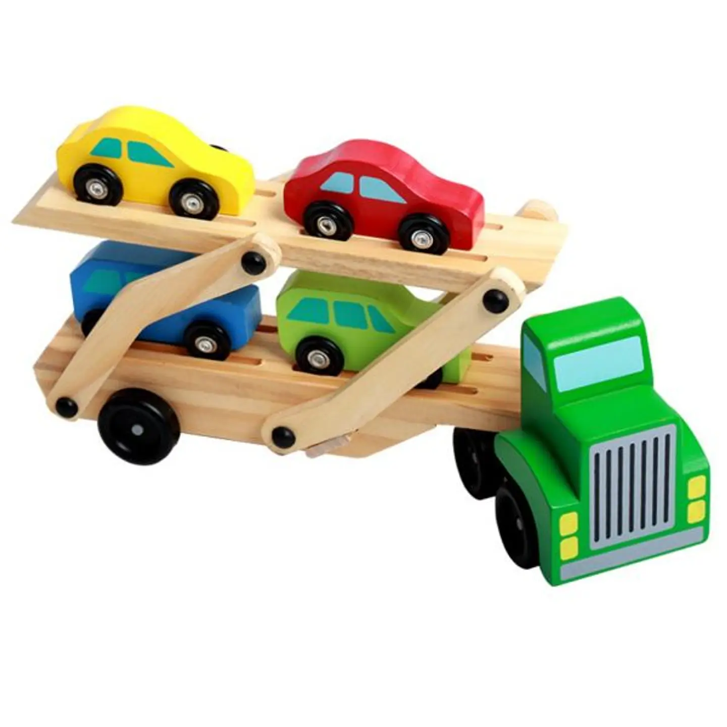 Camión con rampla de madera  1