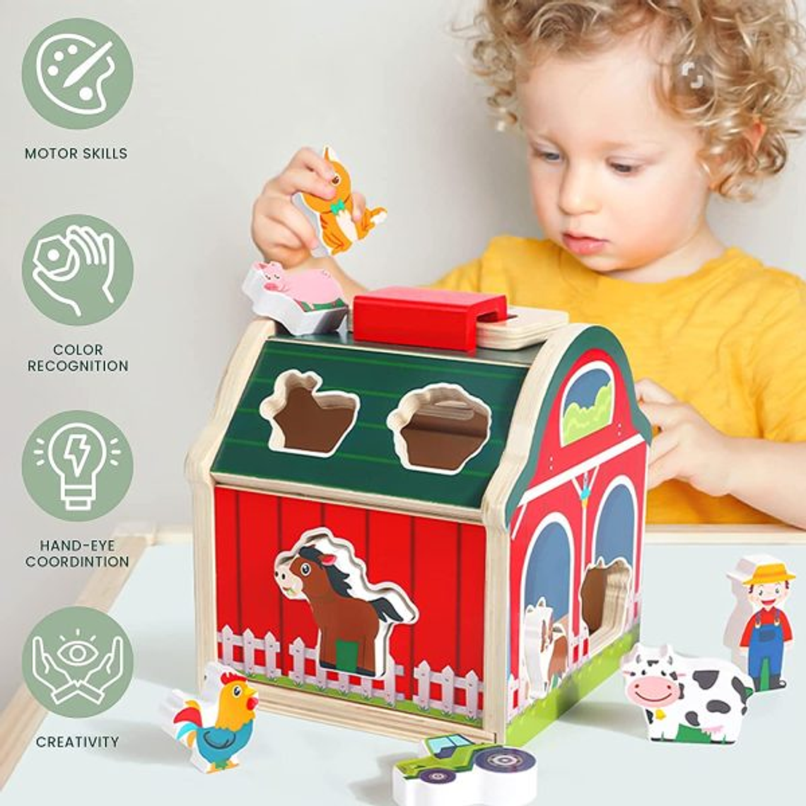 Casa de granja y encajes de madera 2