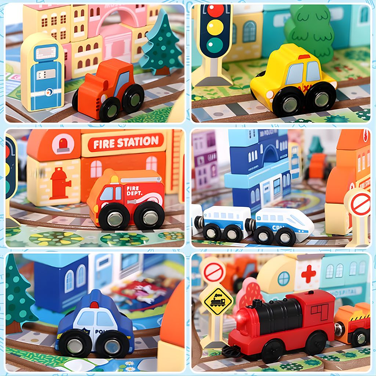 Ciudad Didáctica con Trencito de Madera a Pilas 4