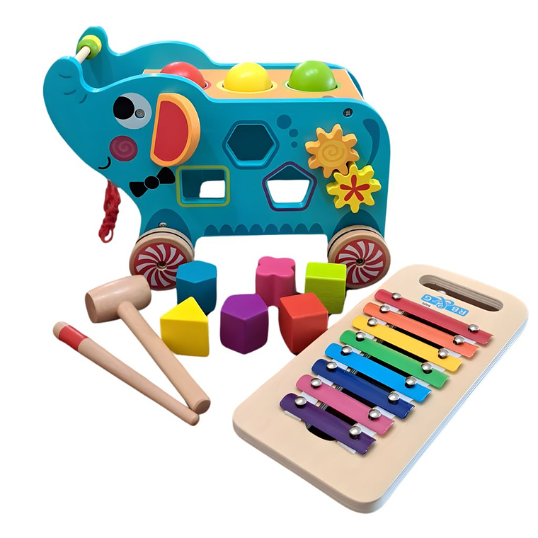 Elefante Didáctico con Xilófono 1