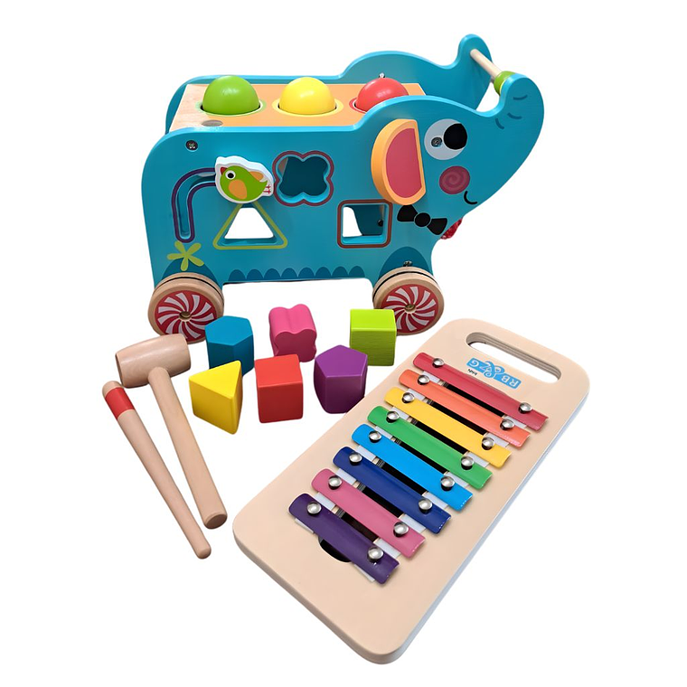 Elefante Didáctico con Xilófono 6