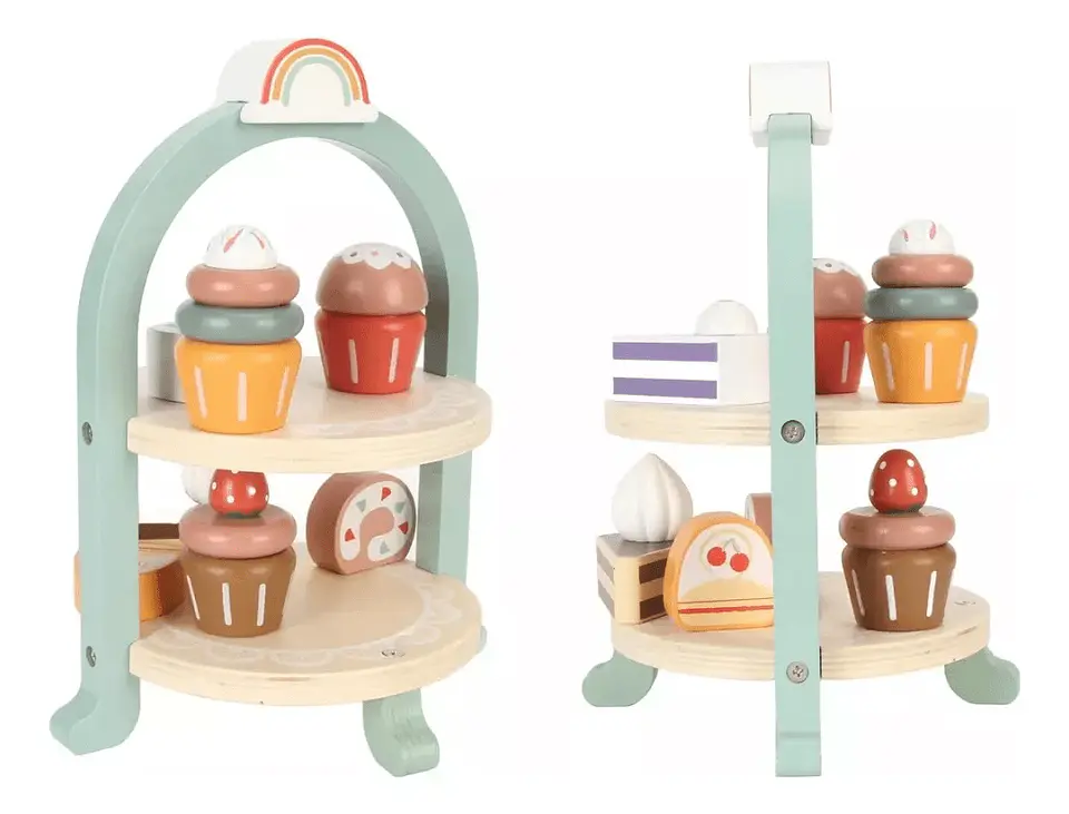 Juego de CupCakes y Postres de Madera 3