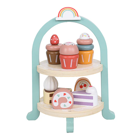 Juego de CupCakes y Postres de Madera