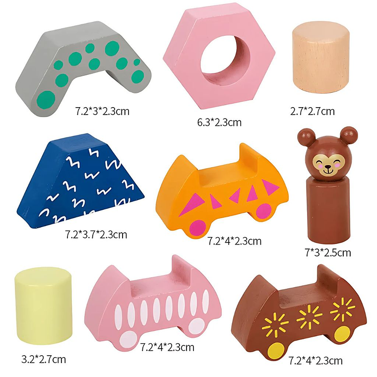 Set de Bloques de Madera Apilables 2