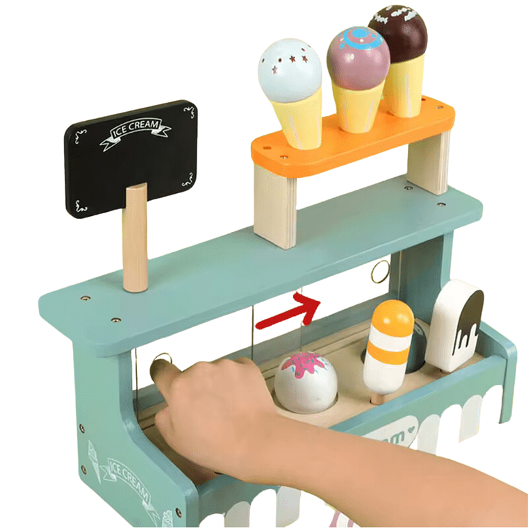 Set de Heladería de Madera. 4