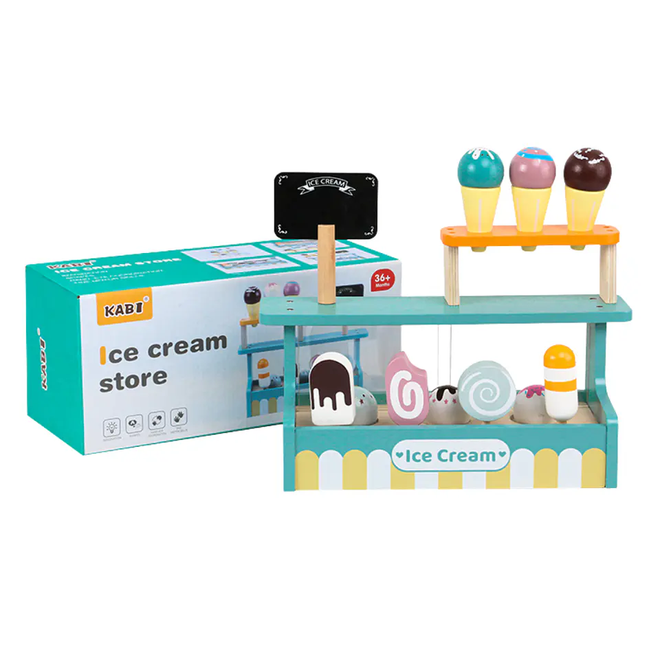 Set de Heladería de Madera. 5