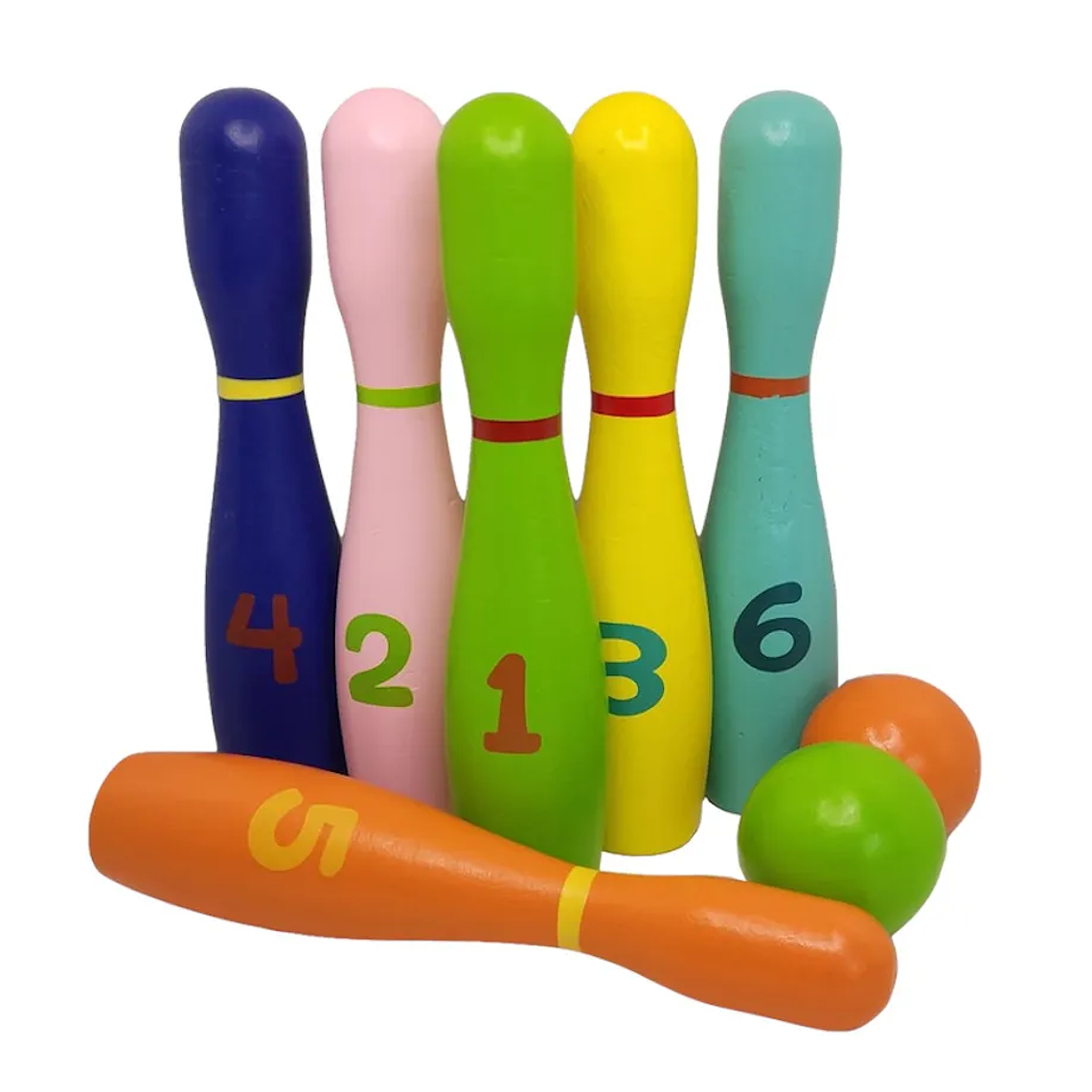 Palitroques de colores y números. 3