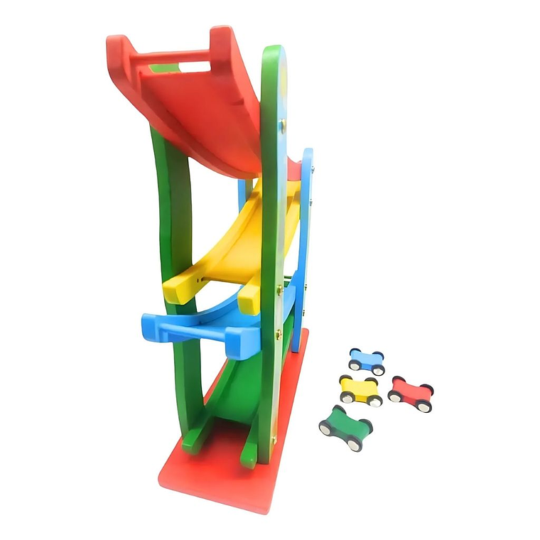 Pista de Autos con 4 niveles Madera 2