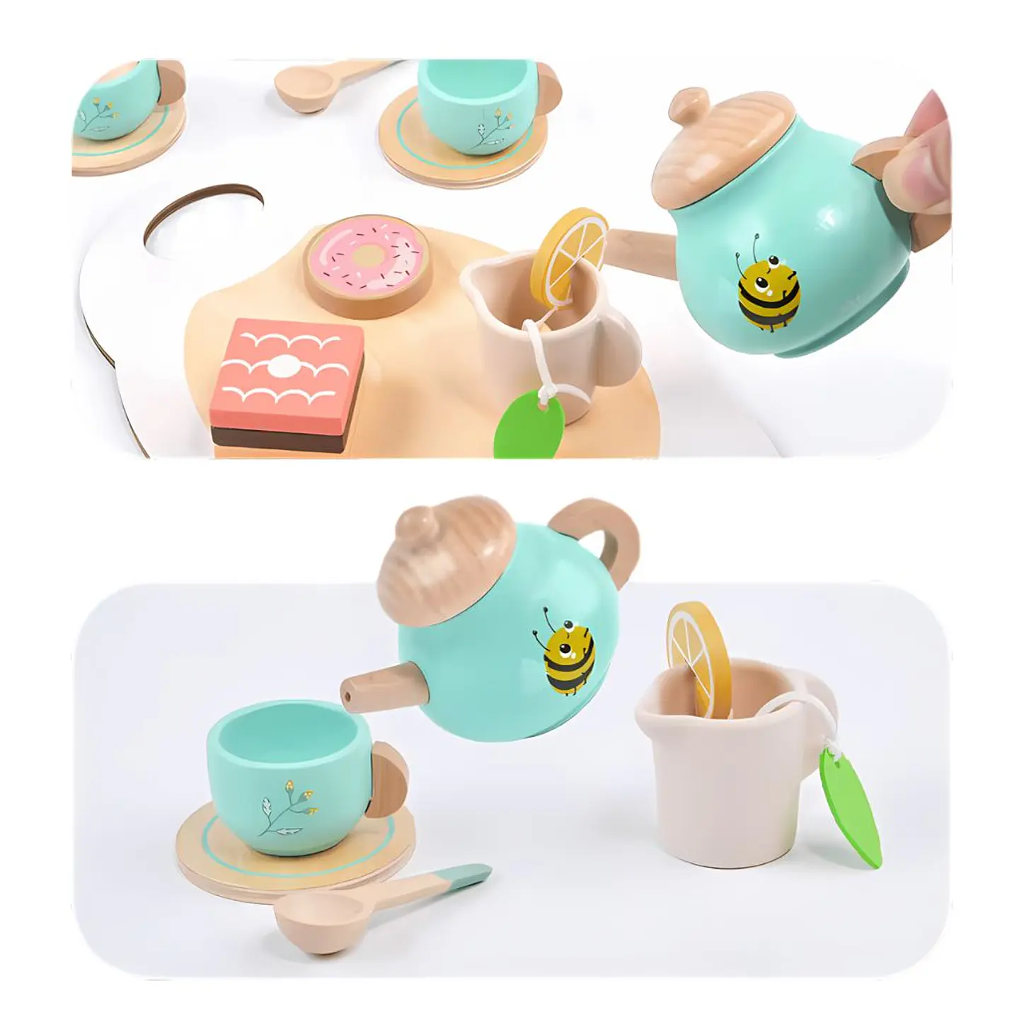 Juego de Té Dulce Abejita de Madera 4