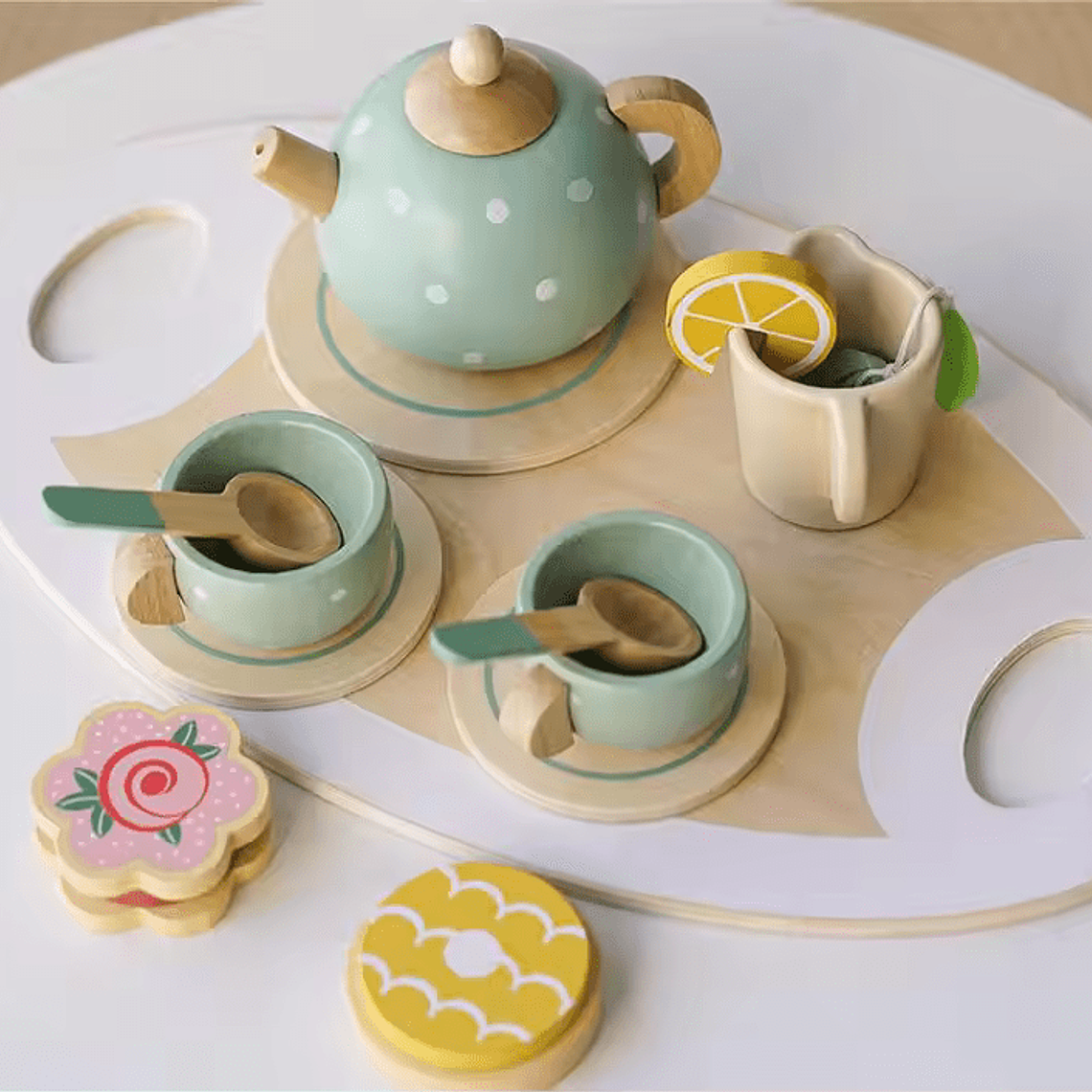 Juego de Té de Madera 1