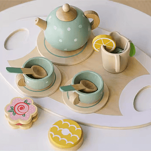 Juego de Té de Madera