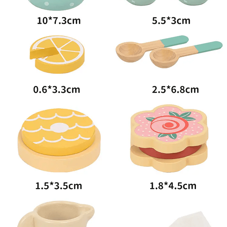 Juego de Té de Madera 4