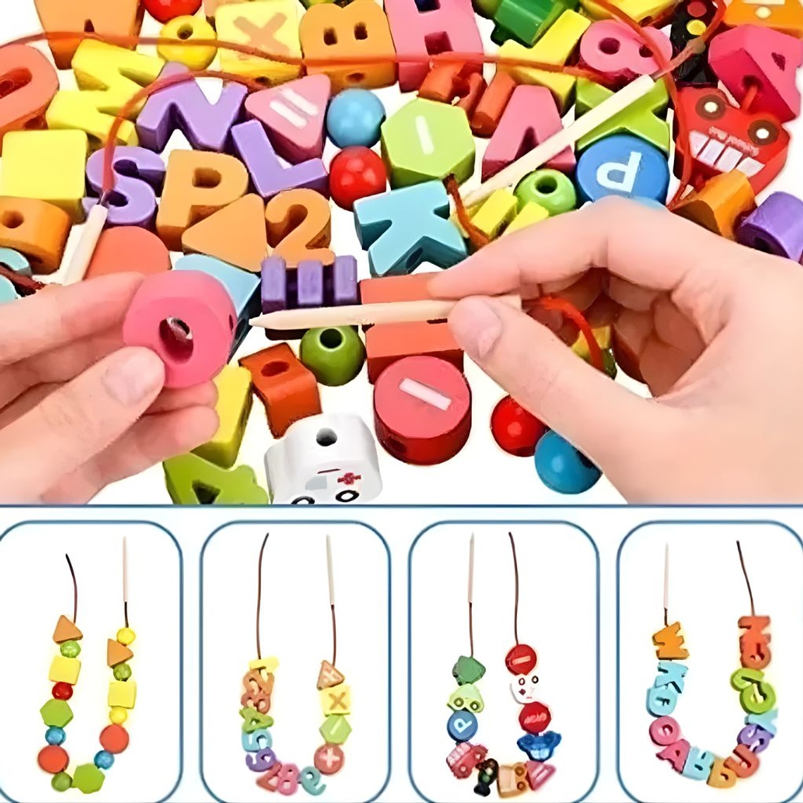 uego Enhebrable de Letras, Números y Vehículos 2